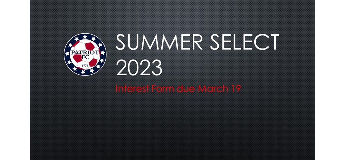 Summer Select Teams