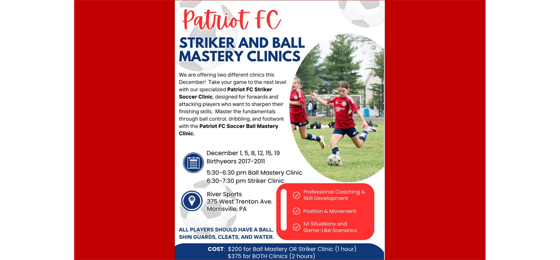 Striker Clinic and Ball Mastery Clinic